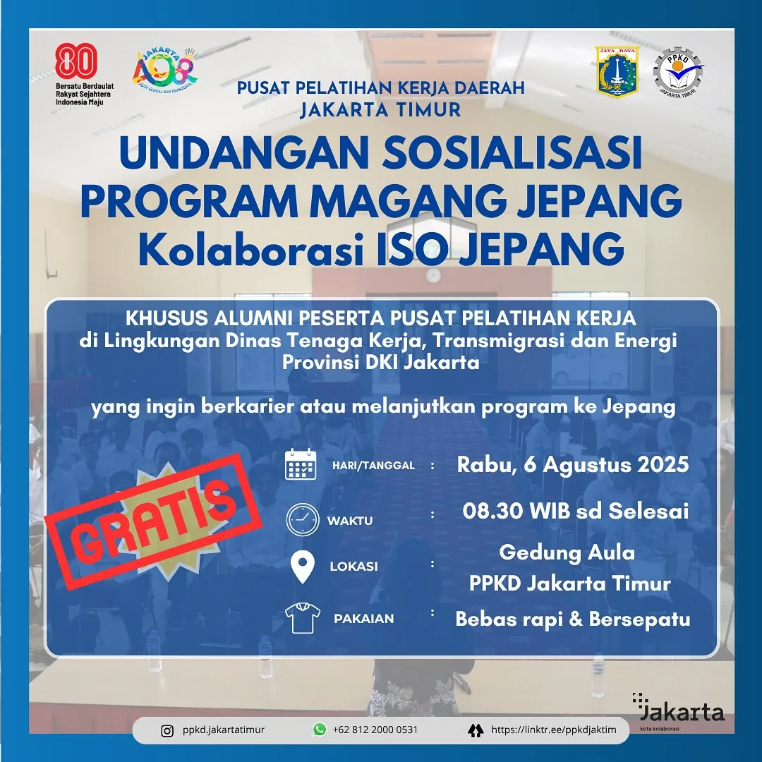 UNDANGAN SOSIALISASI PROGRAM MAGANG JEPANG – PPKD KABUPATEN ROTE NDAO